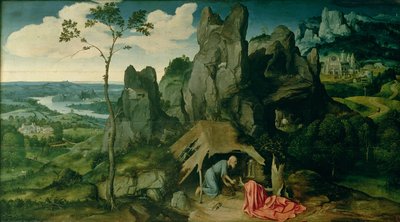 Der heilige Hieronymus in der Wüste von Joachim Patenier